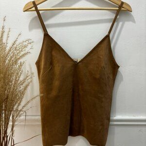 Wilfred Free Brown-Tan Sleeveless Top XS